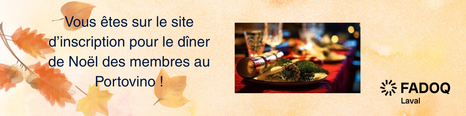 Dîner de Noël des membres au Portovino - Automne 2026